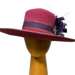 Deep Pink wool hat